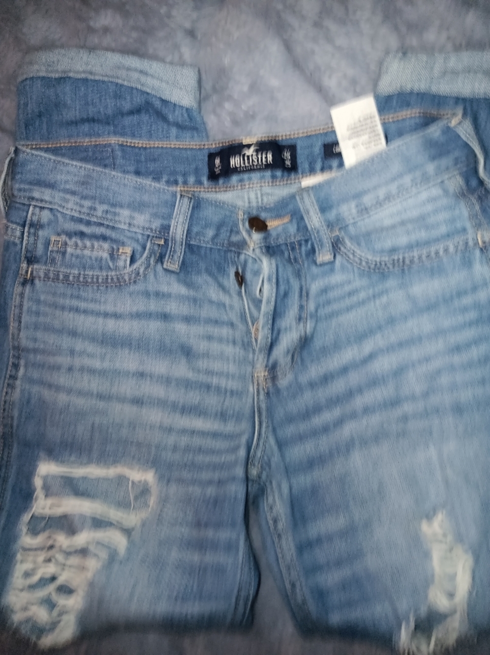 Hollister Light Blue Washed Denim Jeans